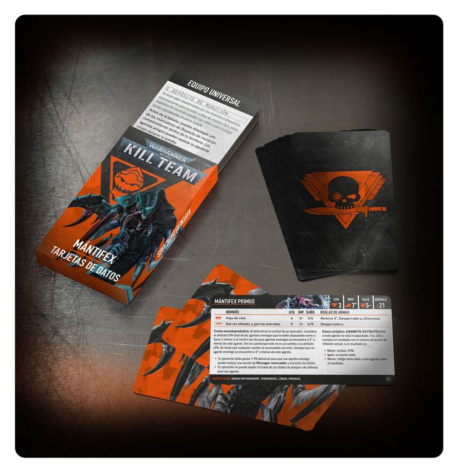 KILL TEAM: TARJETAS DE DATOS - RAVENERS (INGLÉS)