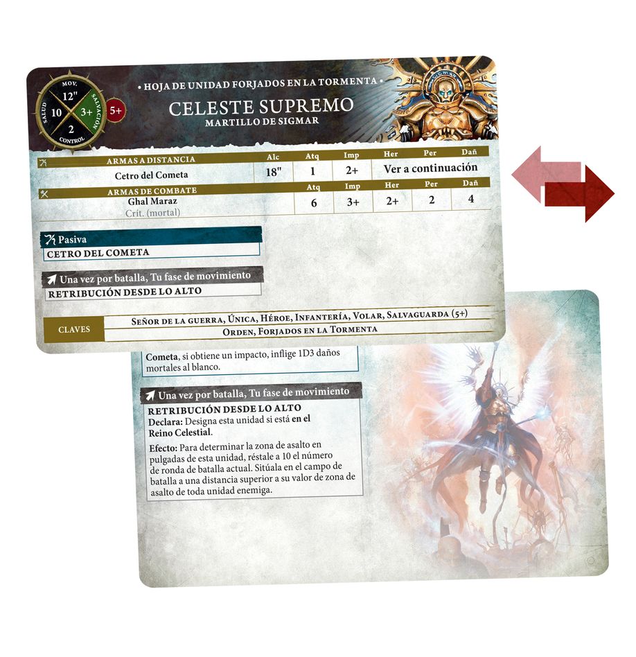 STORMCAST ETERNALS: TARJETAS DE DATOS