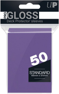 ULTRA PRO - 50 PRO-GLOSS SLEEVES - MORADO