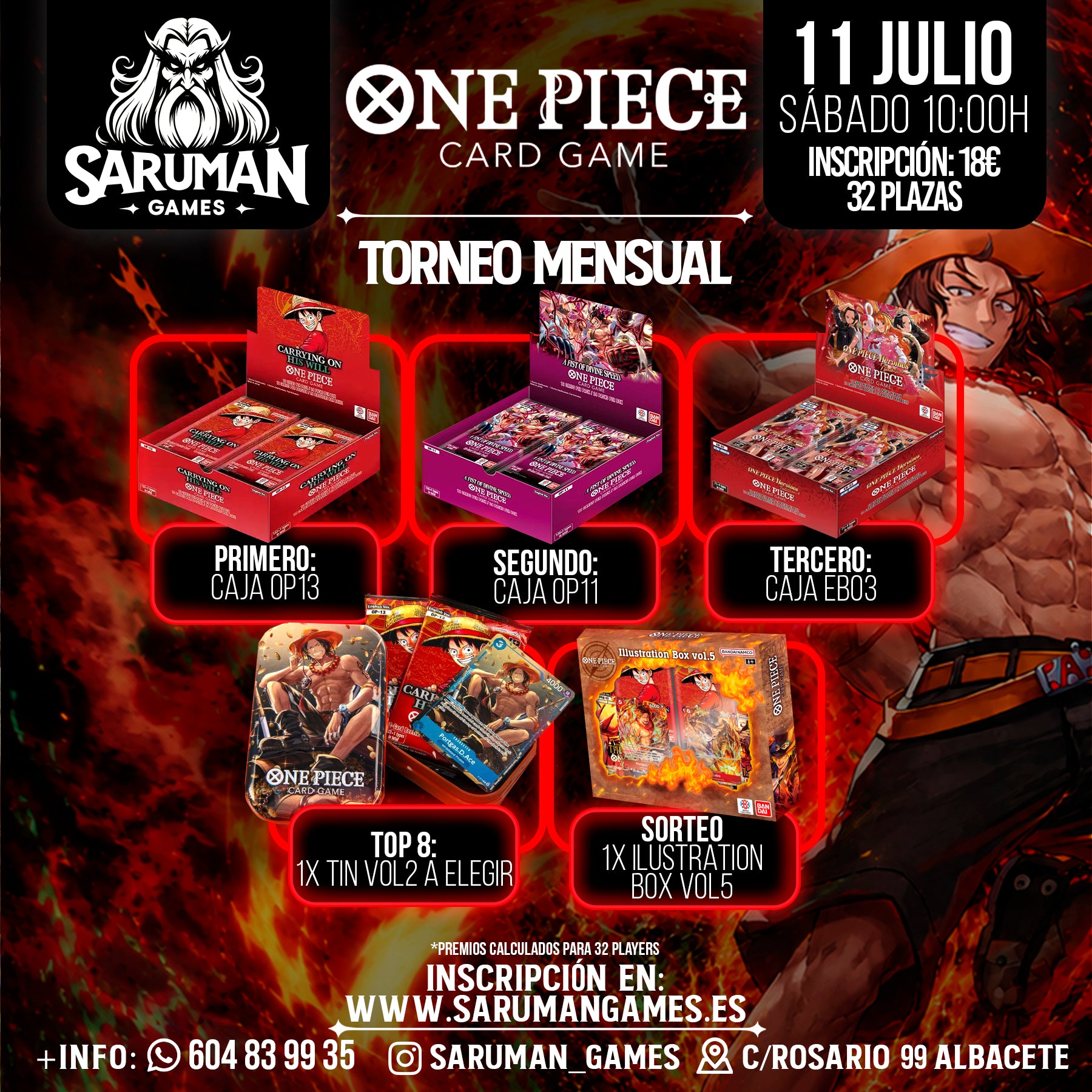 TORNEO MENSUAL ONE PIECE CARD GAME