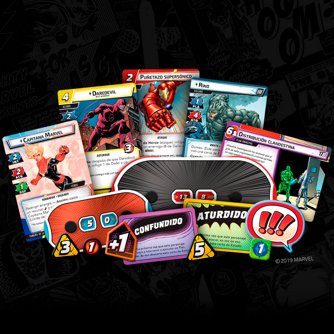 MARVEL CHAMPIONS: EL JUEGO DE CARTAS - CAJA DE BÁSICA
