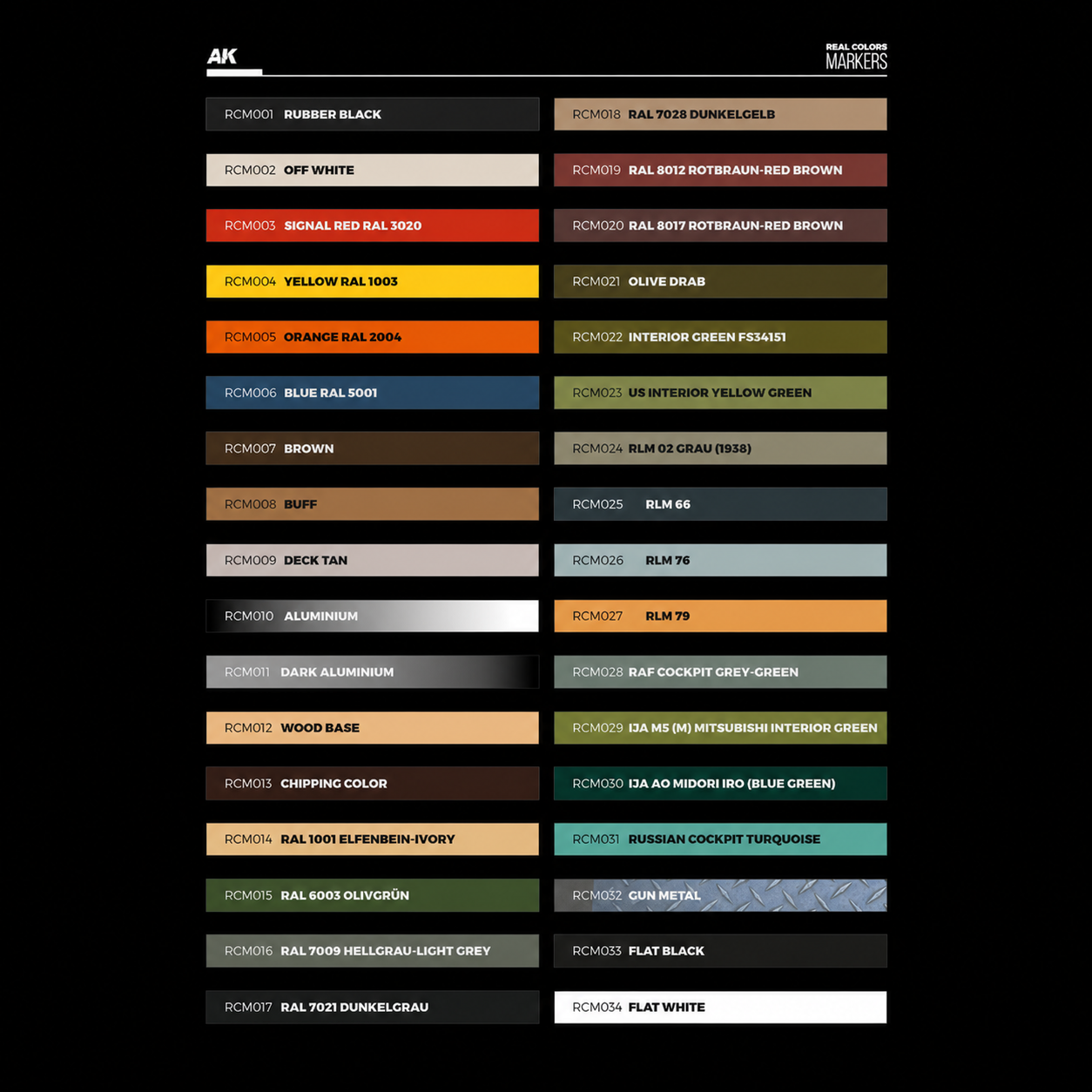 Special Box Real Colors Markers - 34 Units