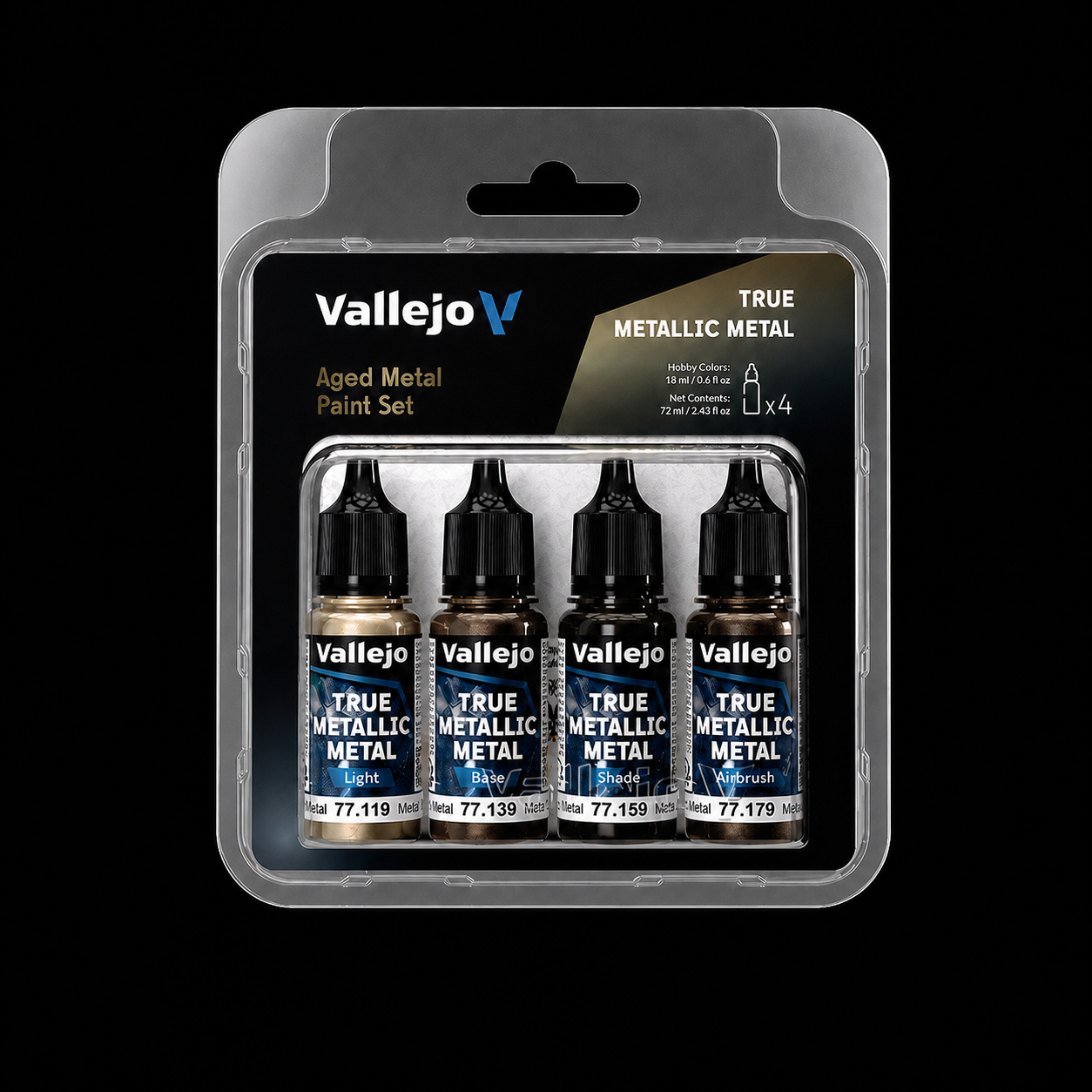 Vallejo Set 4 Colors TMM Metal Envejecido