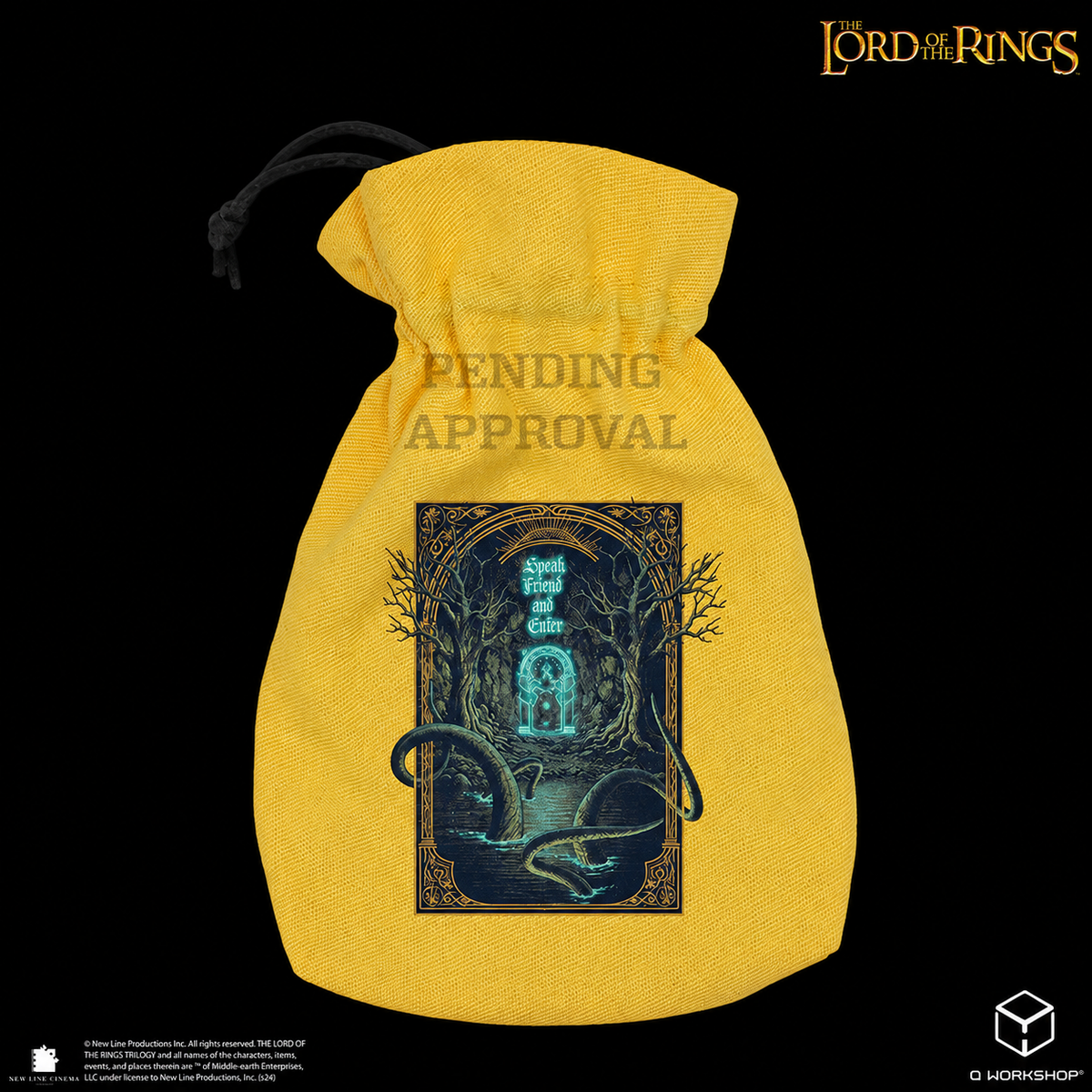 Q Workshop - The Lord Of The Rings: Dice Pouch: Doors of Durin