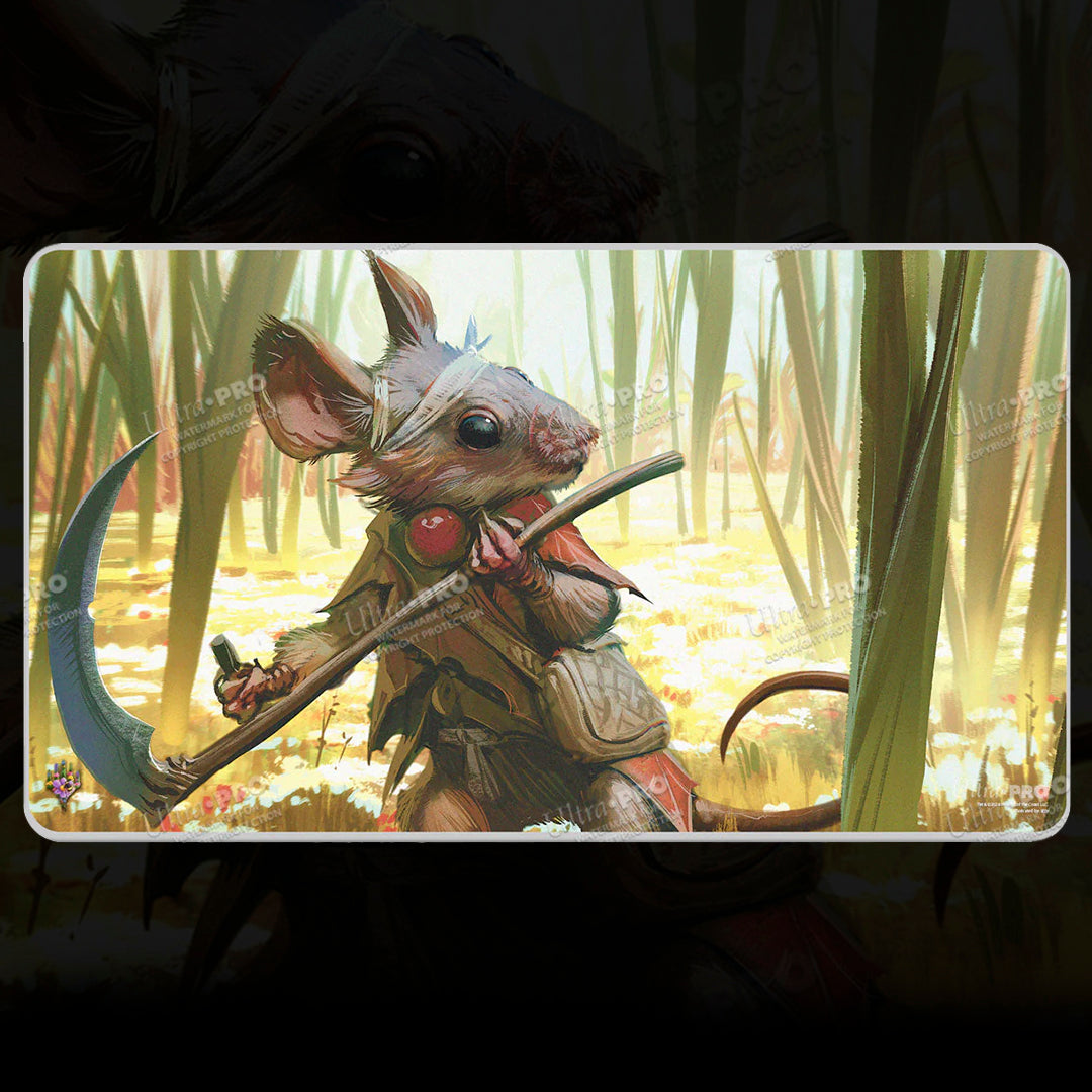 Tapete Stitched Espadas en Guadañas Bloomburrow de Magic The Gathering