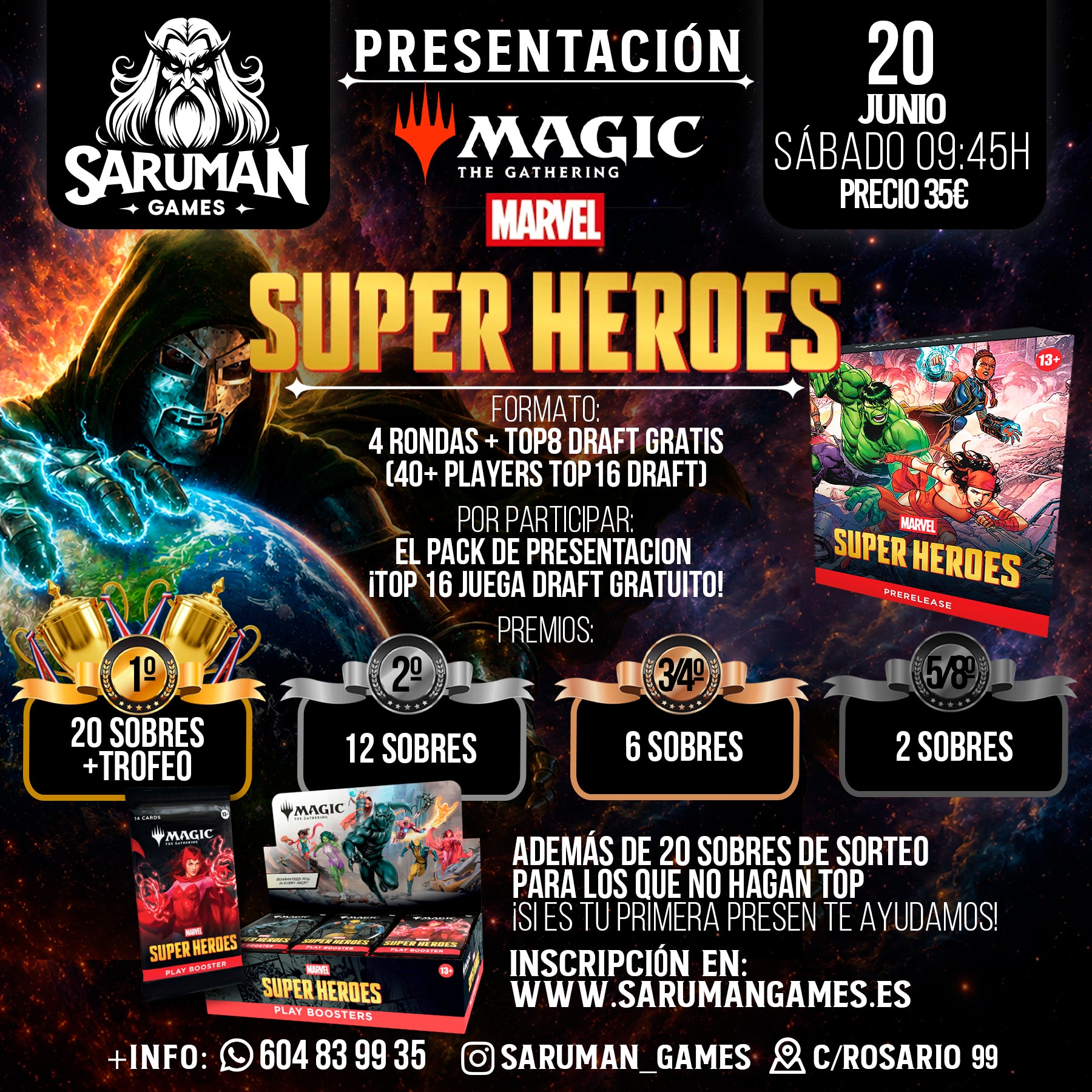 PRESENTACIÓN MAGIC: THE GATHERING – MARVEL SUPER HEROES