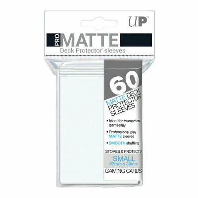 ULTRA PRO: SMALL - 62x89 - BLANCO MATE (60 fundas) - Yu-Gi-Oh!