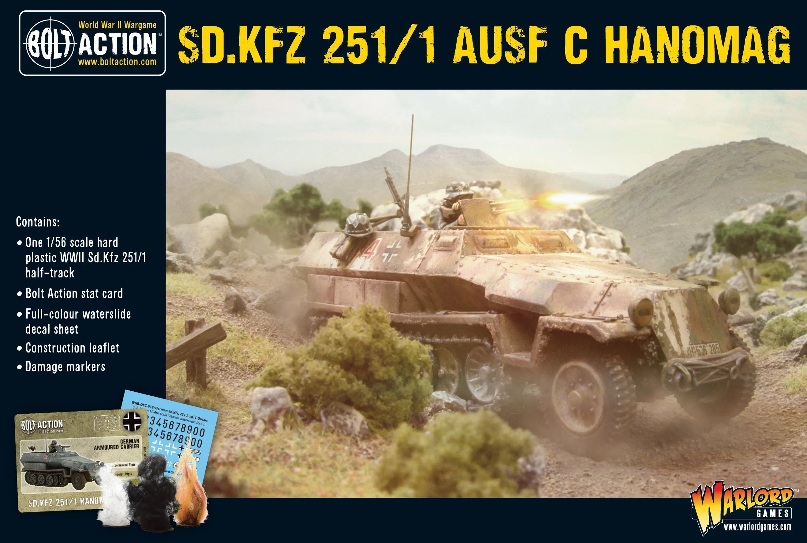 BOLT ACTION: GERMAN ARMY - SD.KFZ 251/1 AUSF C HANOMAG