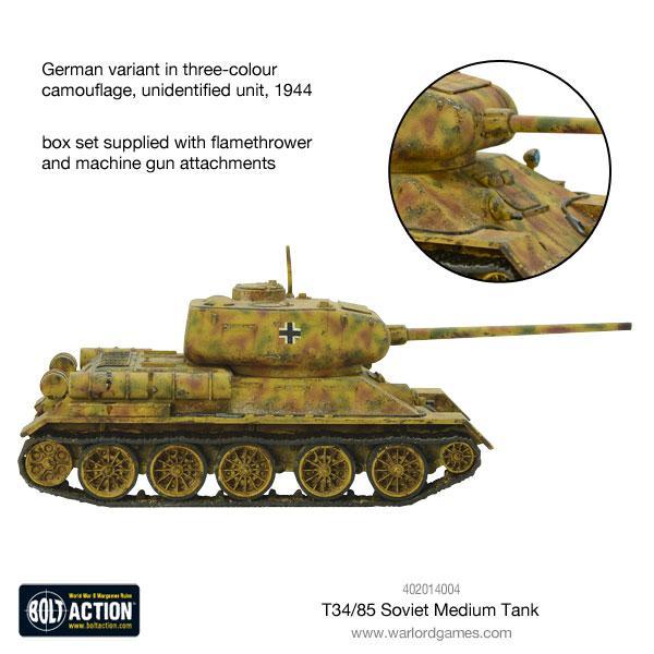 BOLT ACTION: SOVIET ARMIES - T34/85 MEDIUM TANK