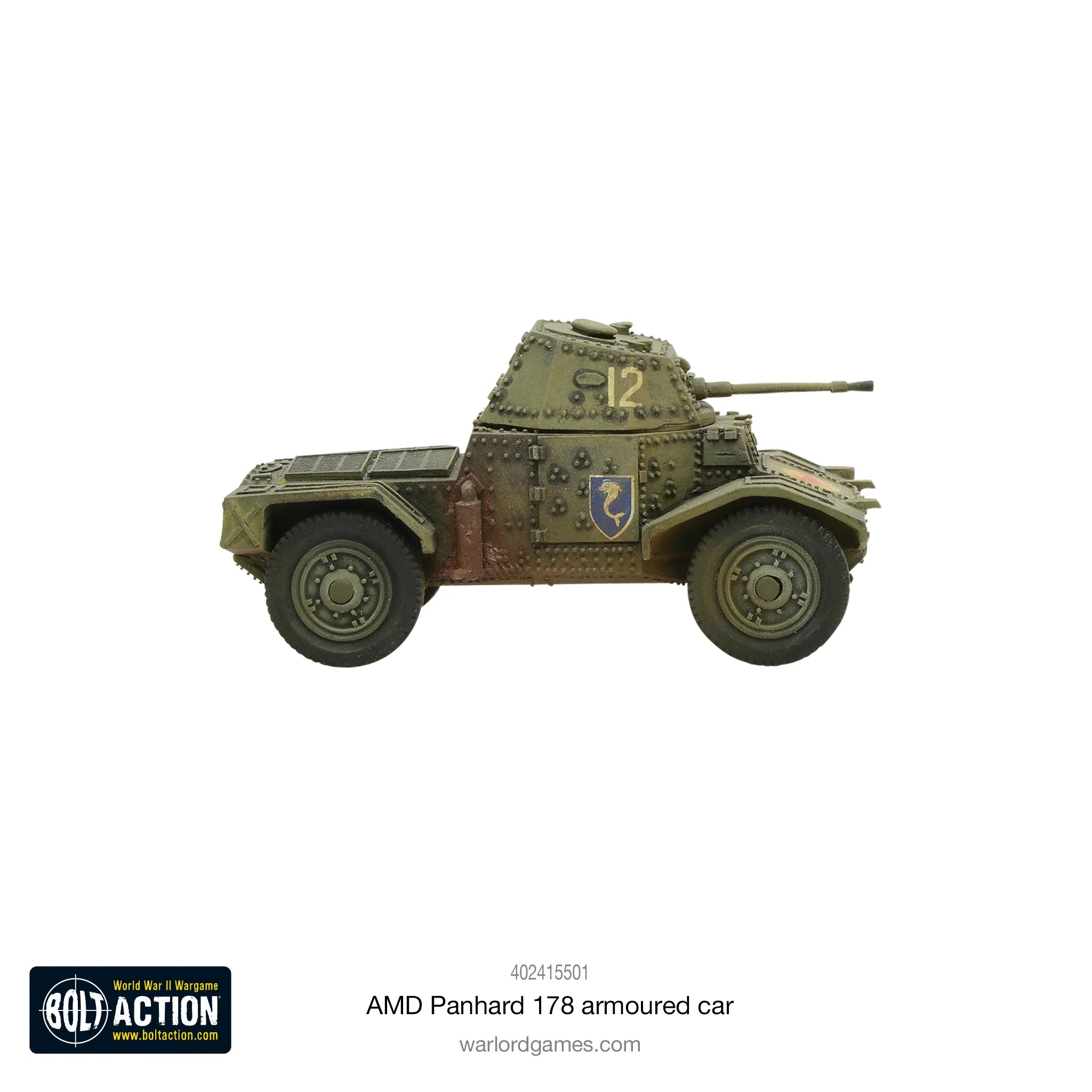 BOLT ACTION: FRENCH ARMIES - AMD PANHARD 178 / ARMOURED CAR + (ORDER DICE)