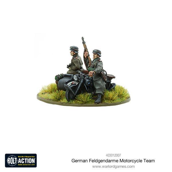 BOLT ACTION: GERMAN ARMIES - FELDGENDARME MOTORYCLE TEAM