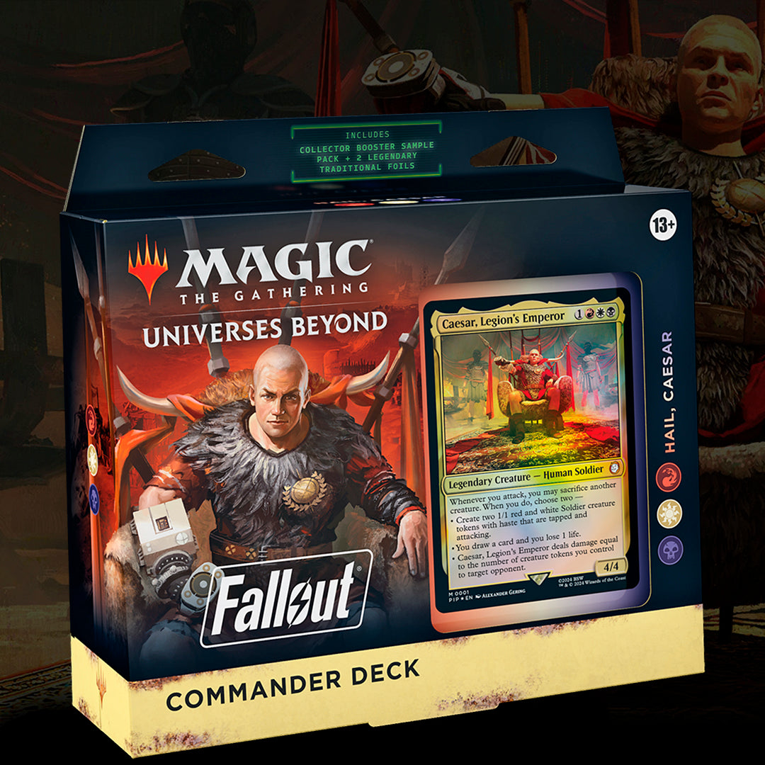 MAGIC THE GATHERING UNIVERSE BEYOND: - FALLOUT - HAIL CAESAR COMANDER DECK - (INGLÉS)