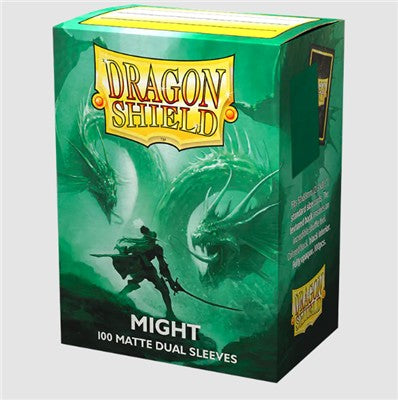 DRAGON SHIELD - 100 SLEEVES MATTE - DUAL - MIGHT VERDE