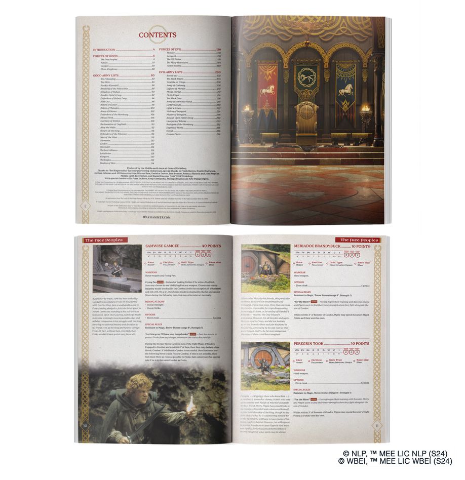 MIDDLE EARTH: RULE BOOK - ARMIES OF THE LORD OF THE RINGS - (INGLÉS)