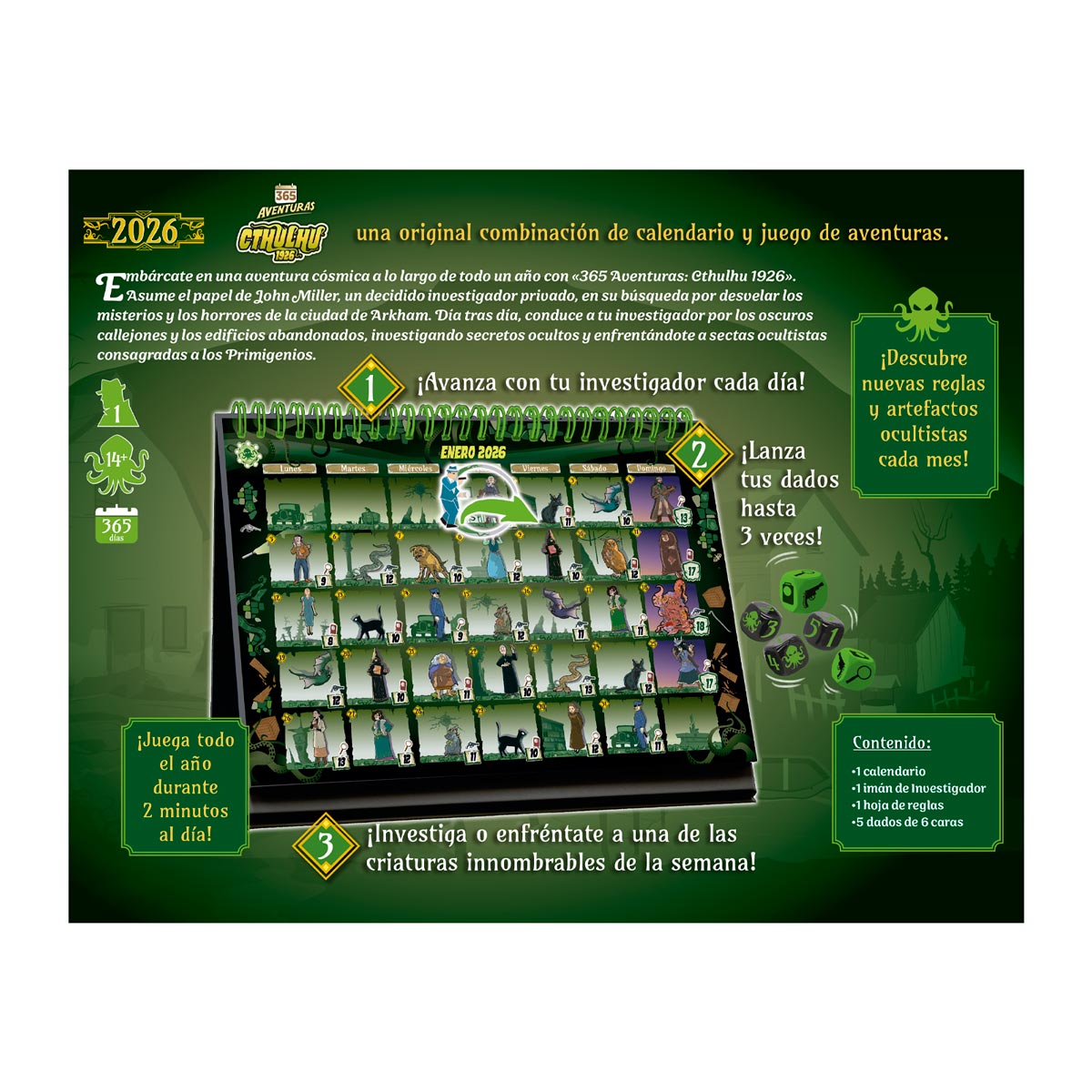 CALENDARIO 365 ADVENTURES - CTHULHU