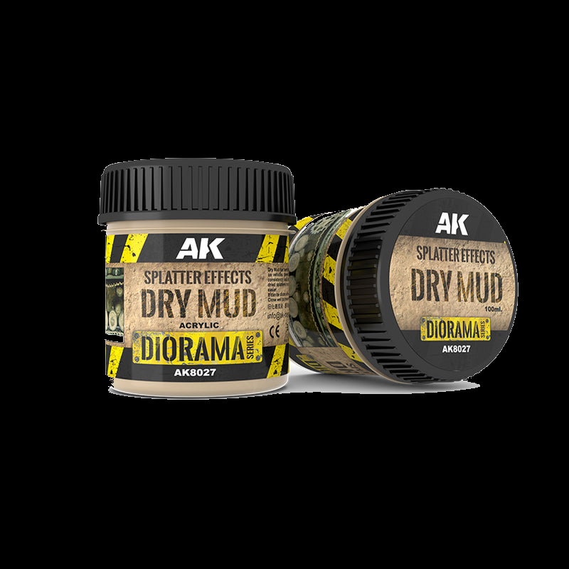 AK: SPLATTER EFFECTS - DRY MUD - 100ml (Acrylic)