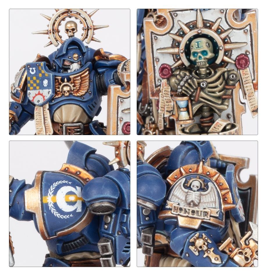 SPACE MARINES: CAPITAN CON ESCUDO RELIQUIA