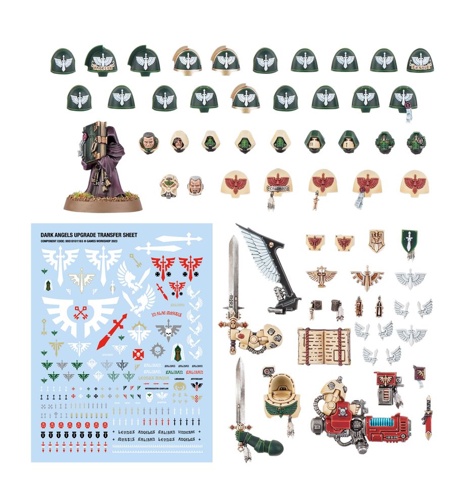 DARK ANGELS PACK DE MEJORAS Y CALCAMONIAS