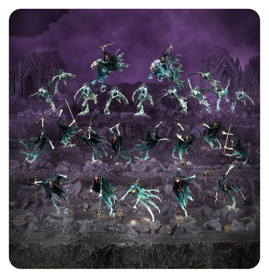 PREPEDIDO - PUNTA DE LANZA: NIGHTHAUNT CURSED SHACKLEHORDE