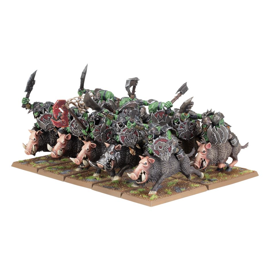 OLD WORLD: ORC & GOBLIN TRIBES - ORC BOAR BOYZ MOB
