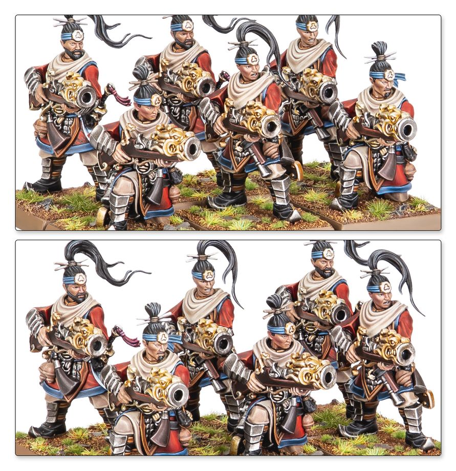 OLD WORLD: GRAN CATAI - IRON HAIL GUNNERS & CRANE GUNNER TEAMS