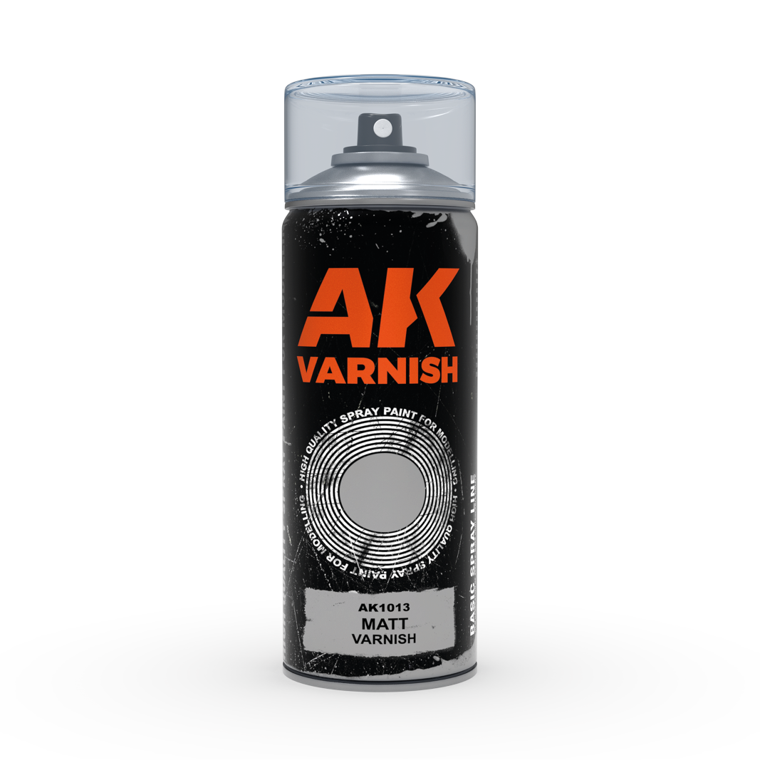 AK: MATT VARNISH - SPRAY 400ml - (Includes 2 nozzles)