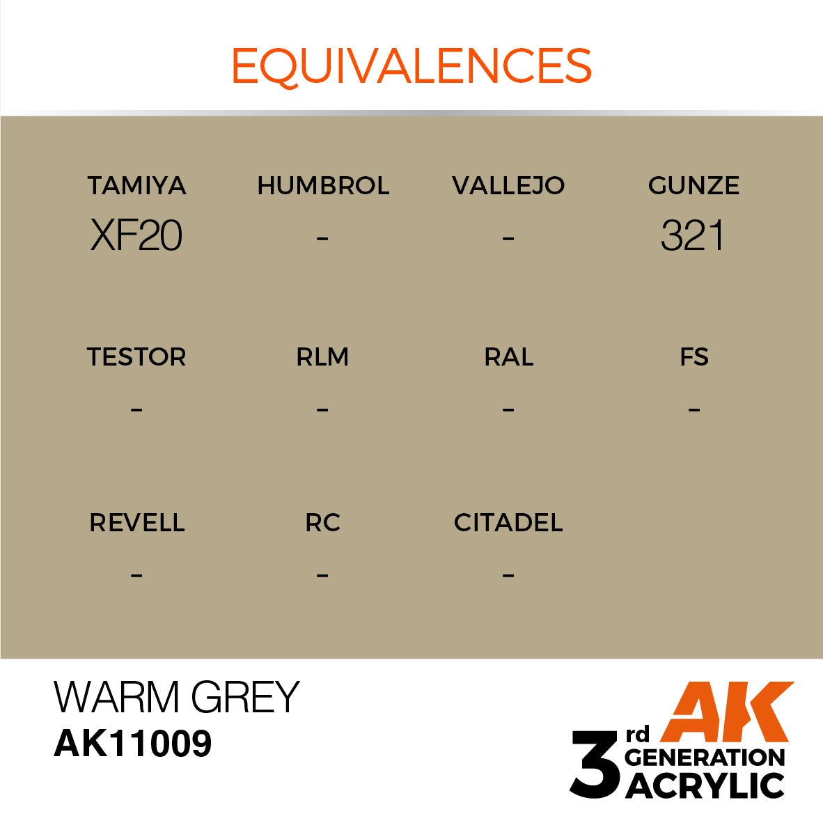 3GEN Acrylics Warm Grey 17ml