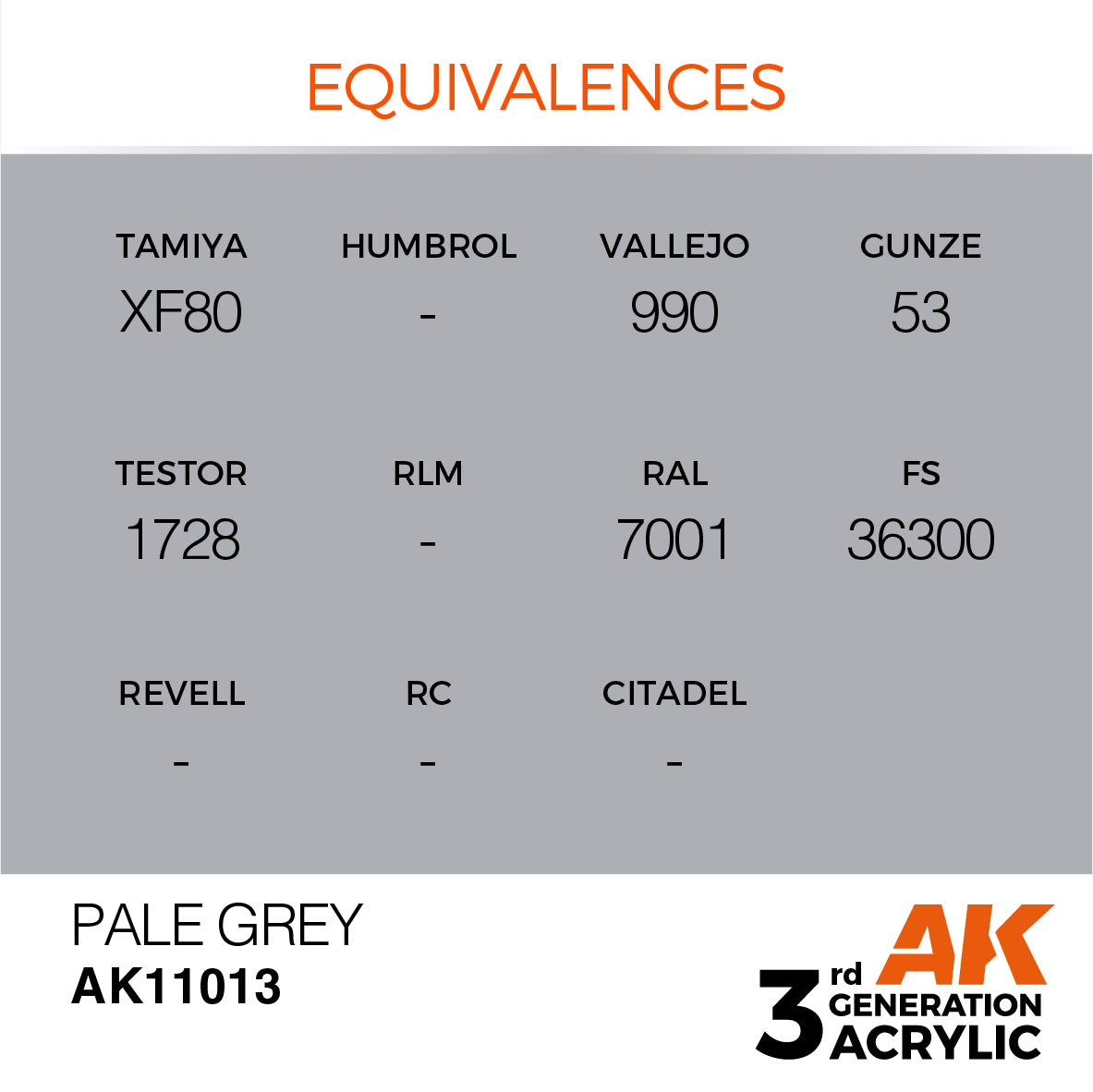 3GEN Acrylics Pale Grey 17ml