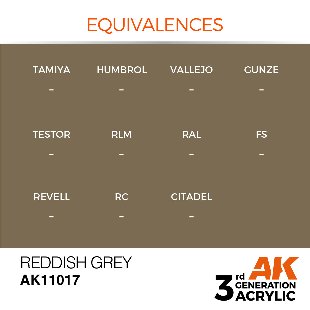 3GEN Acrylics Reddish Grey 17ml