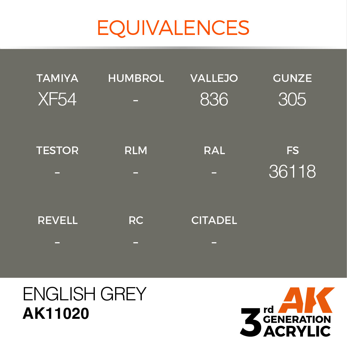 3GEN Acrylics Inglés Grey 17ml