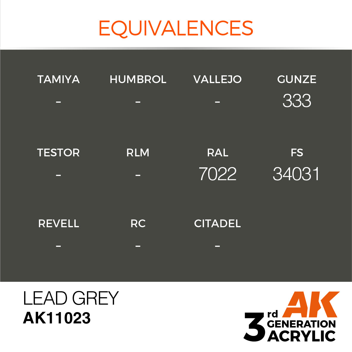3GEN Acrylics Lead Grey 17ml