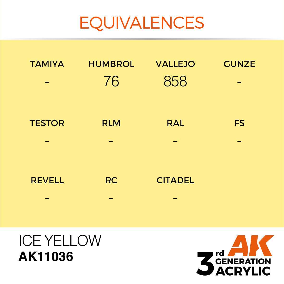 3GEN Acrylics Ice Yellow 17ml