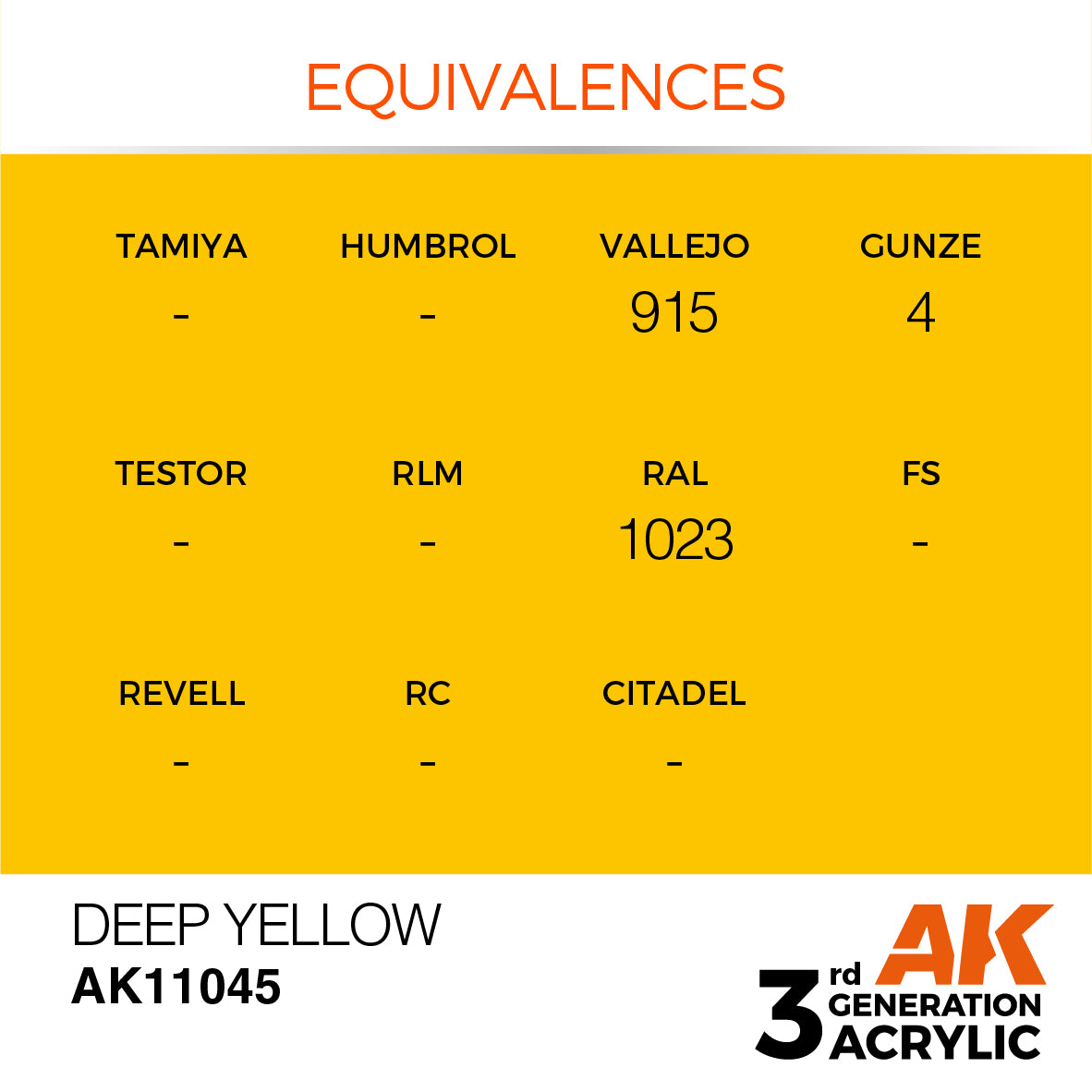 3GEN Acrylics Deep Yellow 17ml