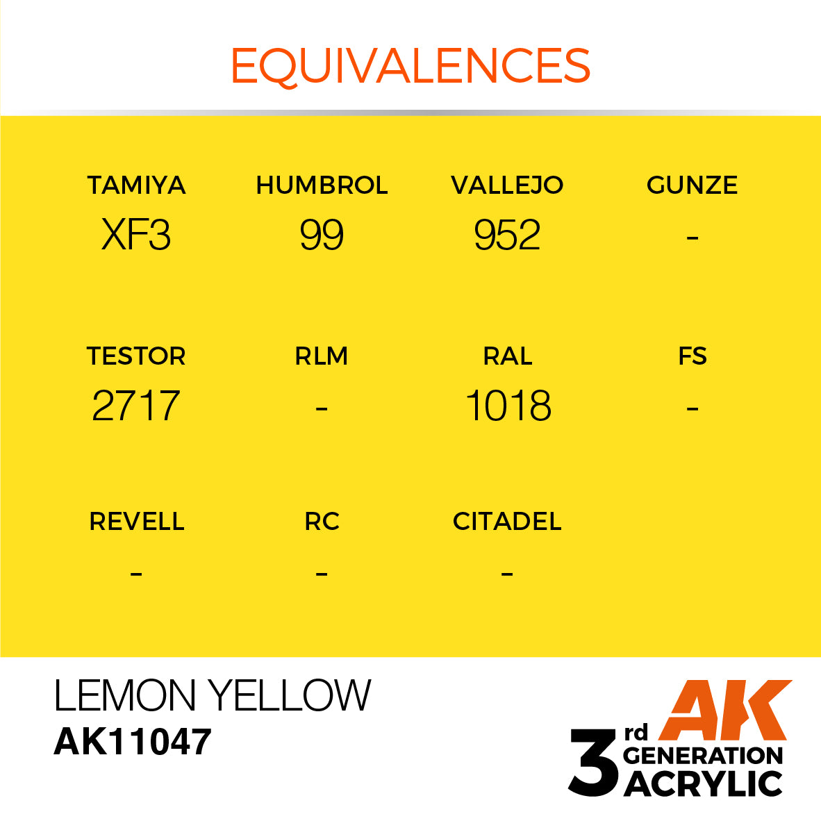 3GEN Acrylics Lemon Yellow 17ml