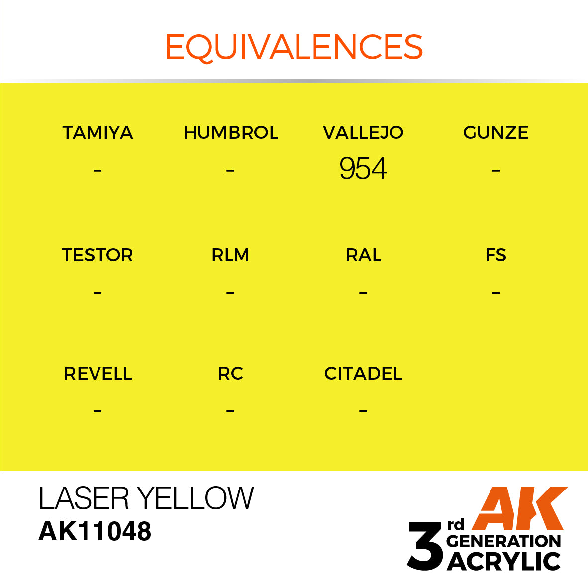 3GEN Acrylics Laser Yellow 17ml