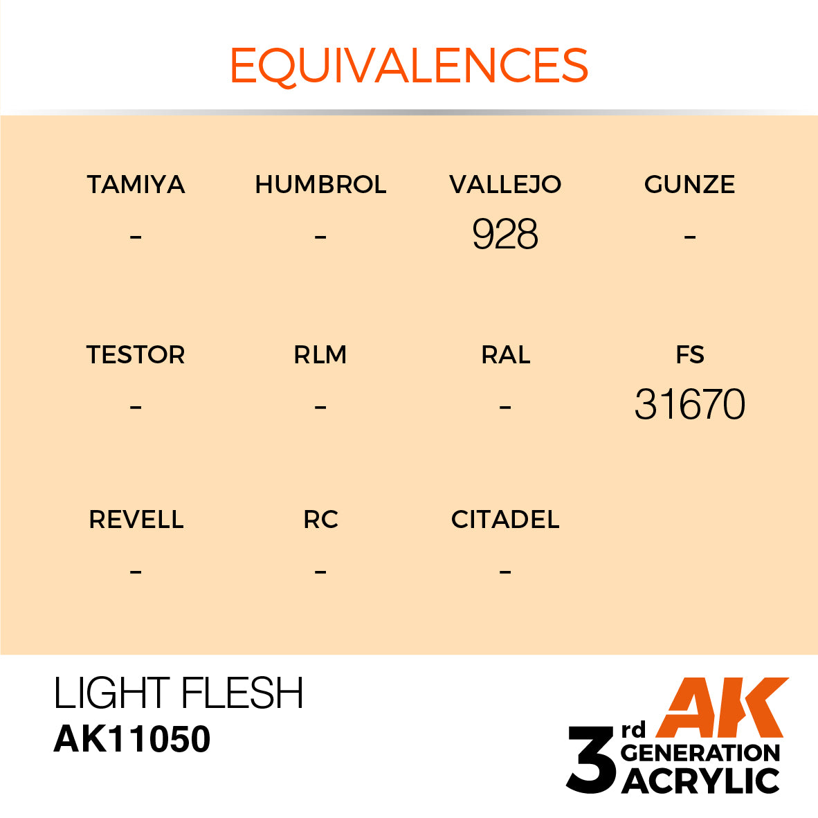 3GEN Acrylics Light Flesh 17ml