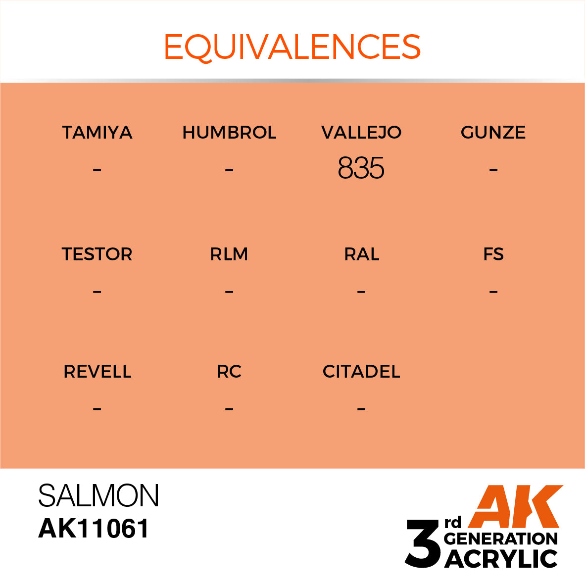 3GEN Acrylics Salmon 17ml