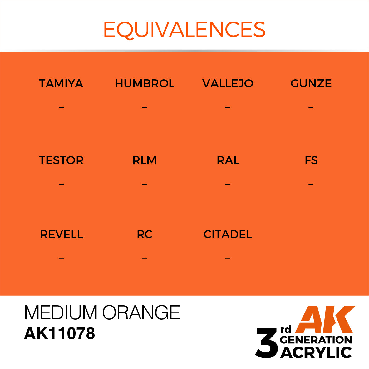 3GEN Acrylics Medium Orange 17ml