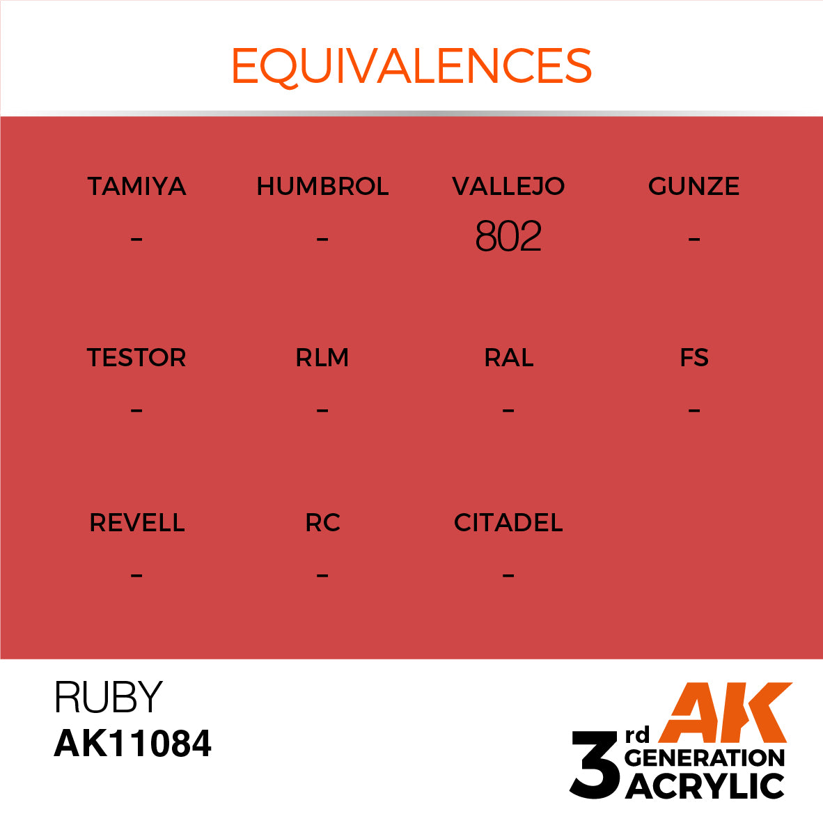3GEN Acrylics Ruby 17ml