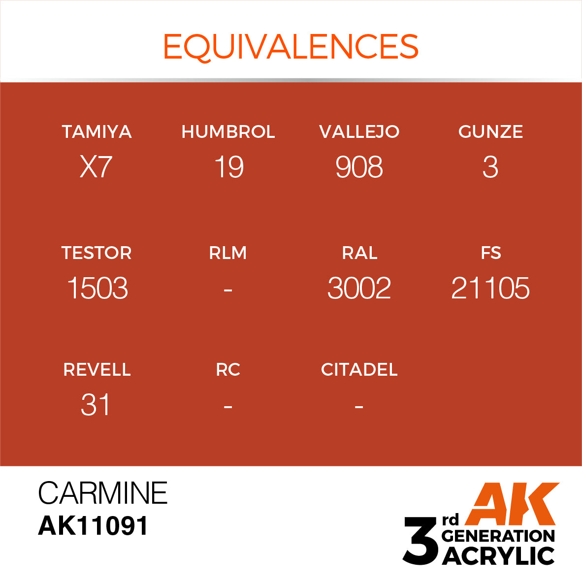 3GEN Acrylics Carmine 17ml