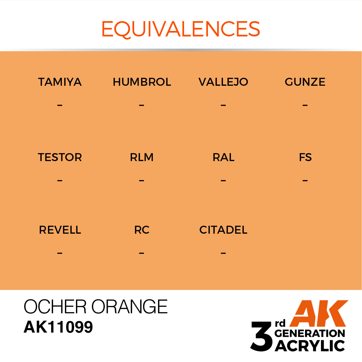 3GEN Acrylics Ocher Orange 17ml