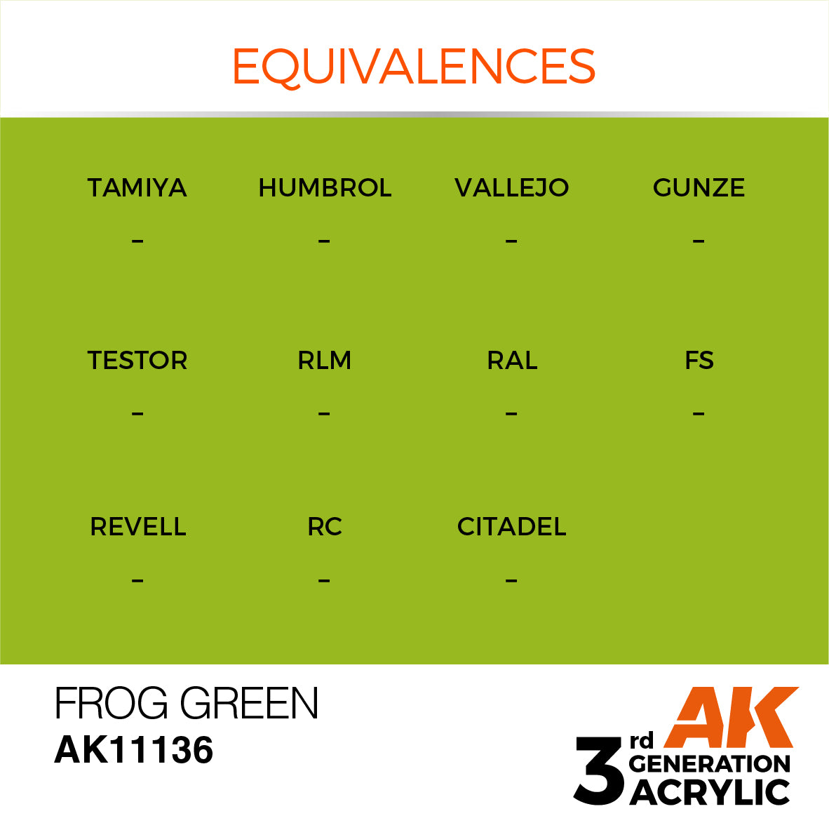 3GEN Acrylics Frog Green 17ml