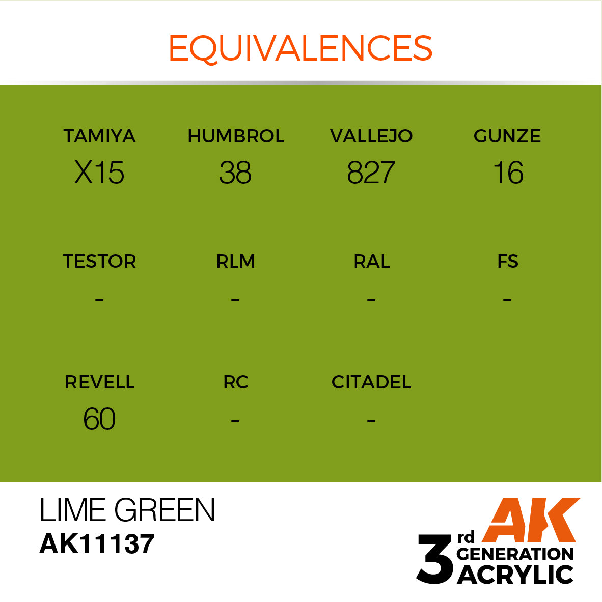 3GEN Acrylics Lime Green 17ml