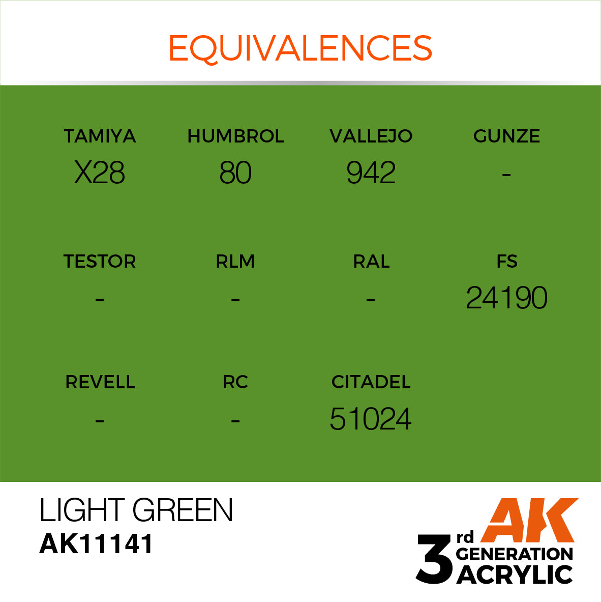 3GEN Acrylics Light Green 17ml