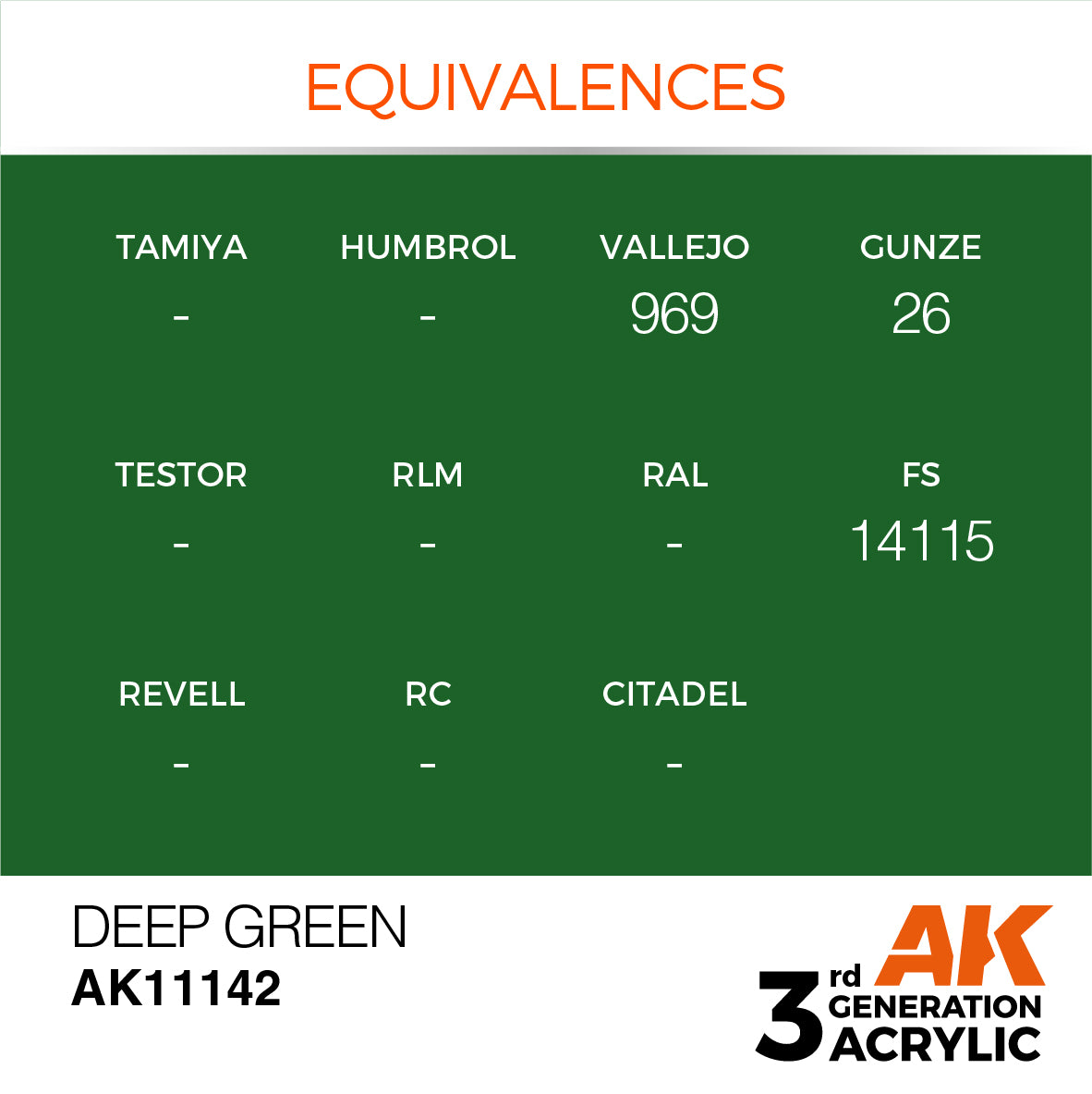 3GEN Acrylics Deep Green 17ml