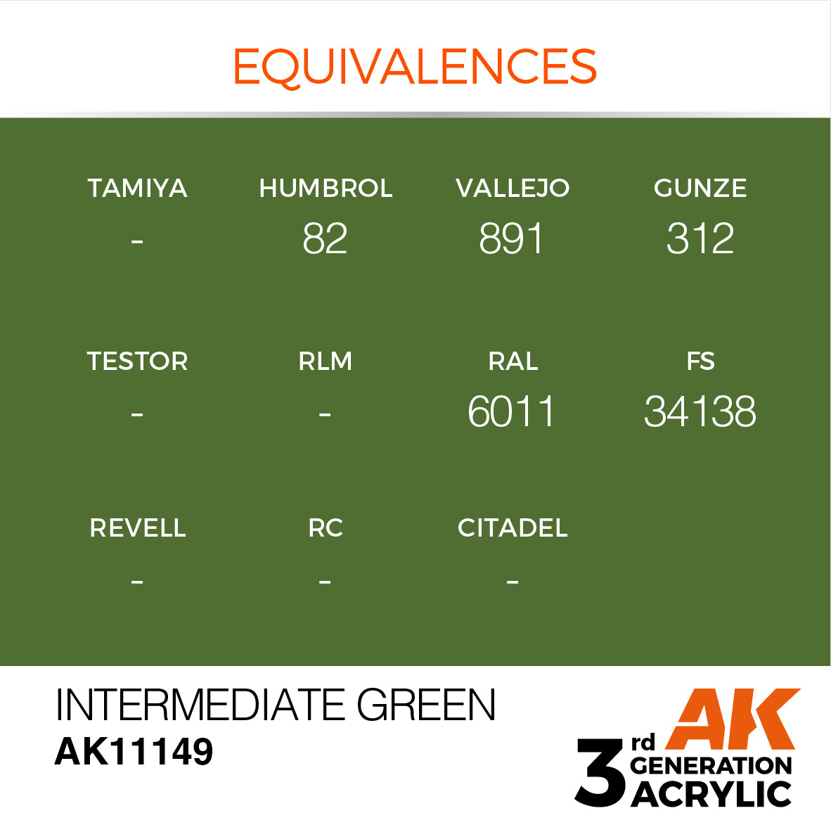 3GEN Acrylics Intermediate Green 17ml