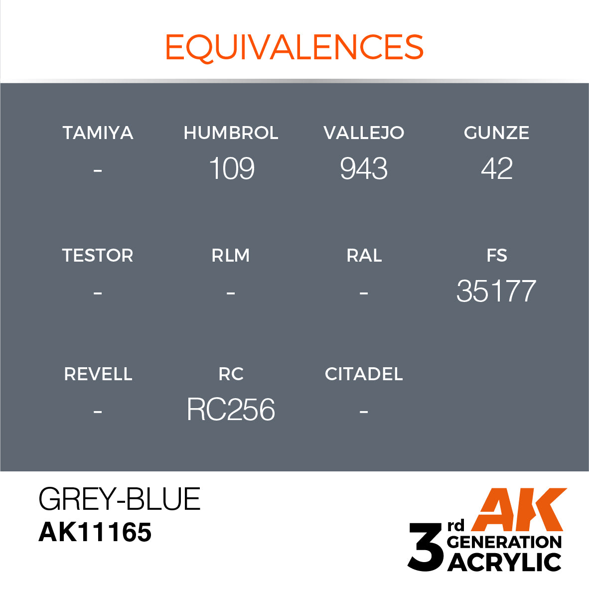 3GEN Acrylics Grey-Blue 17ml