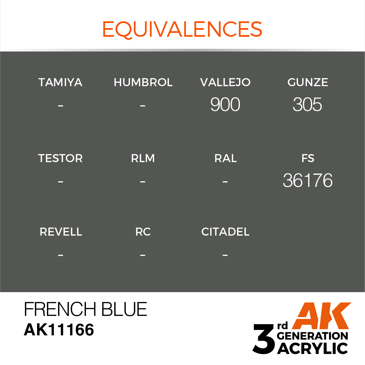 3GEN Acrylics French Blue 17ml