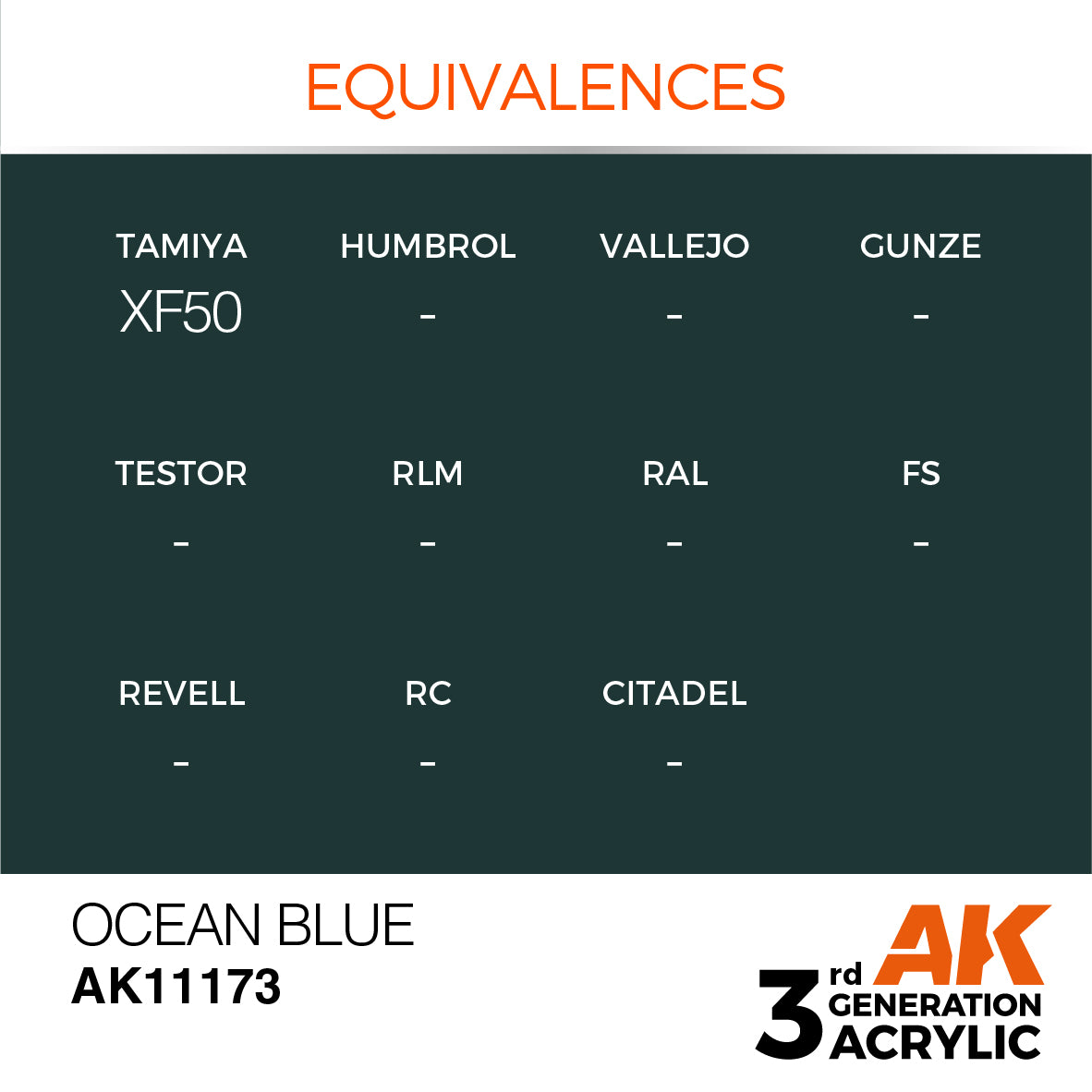 3GEN Acrylics Ocean Blue 17ml