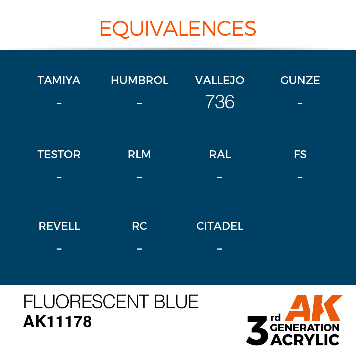 3GEN Acrylics Fluorescent Blue 17ml